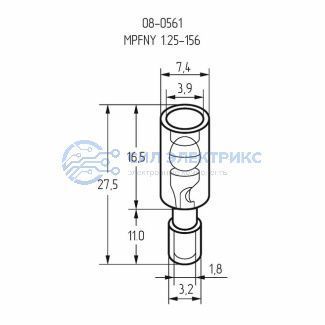 фото Разъем штекерный полностью изолированный штекер 4 мм 0.5-1.5 мм² (РШПи-п 1.5-4/РшИпп 1,25-4) красный REXANT