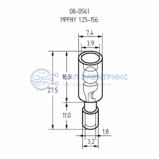 фото Разъем штекерный полностью изолированный штекер 4 мм 0.5-1.5 мм² (РШПи-п 1.5-4/РшИпп 1,25-4) красный REXANT