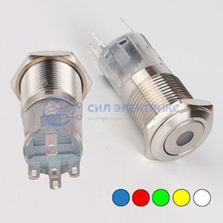 Кнопка антивандальная LAS2-GQF-11ZD/B on-on фото Кнопка антивандальная LAS2-GQF-11ZD/B on-on