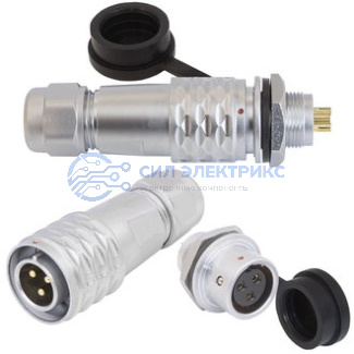 Разъем быстросъемный цилиндрический SR12-12/MF9P фото Разъем быстросъемный цилиндрический SR12-12/MF9P