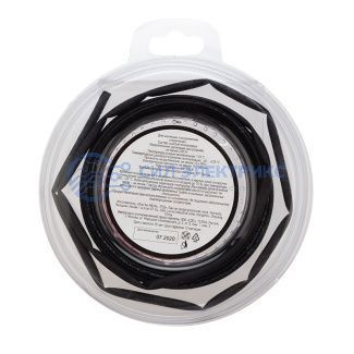 фото Трубка термоусаживаемая ТУТ нг 3,0/1,5мм, черная, ролик 2,44м REXANT