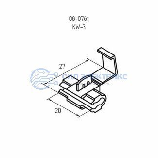 фото Ответвитель питания 0.5-1.0 мм² (ОВ-1/ЗПО-1 0,5-1,5) красный REXANT