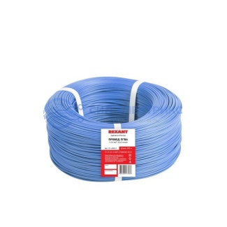 фото Провод ПГВА REXANT 1х2.50 мм², Cu, синий, бухта 200 м