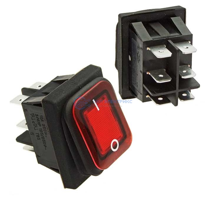Клавишный переключатель SB091-12V, IP65, on-on, размеры 22x30 мм, номинальное напряжение 12 В, ток 6 А фото Клавишный переключатель SB091-12V, IP65, on-on, размеры 22x30 мм, номинальное напряжение 12 В, ток 6 А