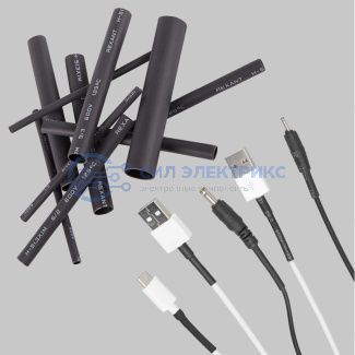 Набор термоусаживаемых трубок СТТК №7 GLUE 3:1, упаковка 7 шт. по 10 см REXANT фото Набор термоусаживаемых трубок СТТК №7 GLUE 3:1, упаковка 7 шт. по 10 см REXANT