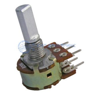 фото Потенциометр цифровой 16K2 F 2x10k, 2x10 кОм, вал F, 300°, 0,25 Вт