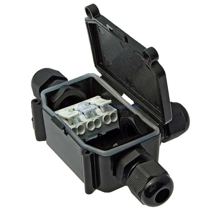 Коробка распределительная BOX-3 IP65 3pin PC923B 10A/450V фото Коробка распределительная BOX-3 IP65 3pin PC923B 10A/450V