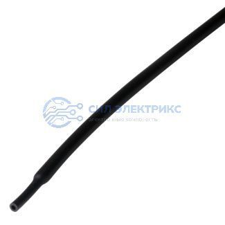 фото Трубка термоусаживаемая ТУТ нг 2,0/1,0мм, черная, упаковка 50 шт. по 1м REXANT