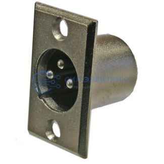 фото Разъём микрофонный XLR JD-395/AUD-81, вилка 3-х полюсное