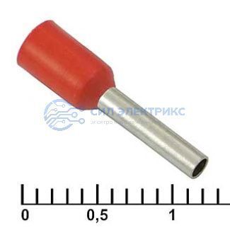 фото Наконечник на кабель DN01008 red (1.4x8mm)