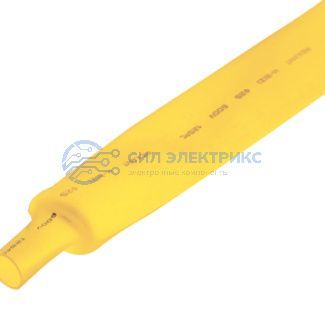 фото Трубка термоусаживаемая ТУТ нг 25,0/12,5мм, желтая, упаковка 10 шт. по 1м REXANT