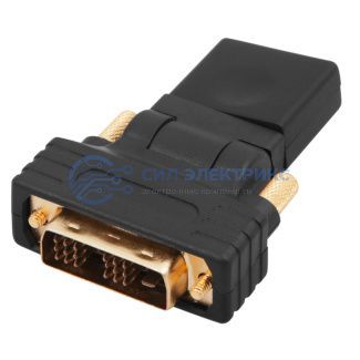 фото Переходник поворотный, штекер DVI-D - гнездо HDMI REXANT