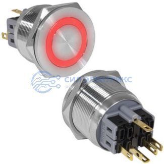 фото Кнопка антивандальная GQ25PF-11ZE/R/N on-off+off-on