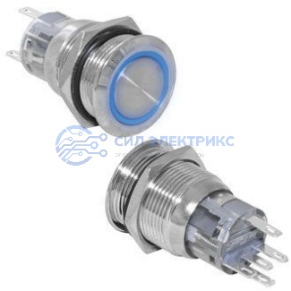 Кнопка антивандальная LAS2-AGQ-11E/B/N on-(on) фото Кнопка антивандальная LAS2-AGQ-11E/B/N on-(on)
