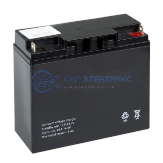 Батарея аккумуляторная 12V 18 Ah 1 шт. фото Батарея аккумуляторная 12V 18 Ah 1 шт.