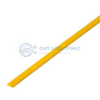фото Трубка термоусаживаемая ТУТ нг 3,5/1,75мм, желтая, упаковка 50 шт. по 1м REXANT