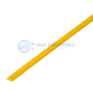 фото Трубка термоусаживаемая ТУТ нг 3,5/1,75мм, желтая, упаковка 50 шт. по 1м REXANT