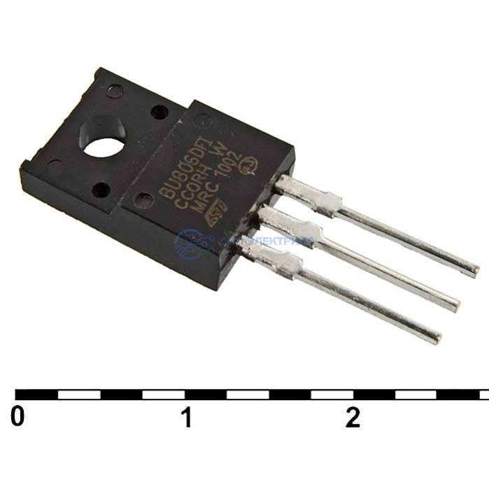 Низковольтный тиристор BTA308X-800C0Q, 800 В, 30 А, корпус TO-220 фото Низковольтный тиристор BTA308X-800C0Q, 800 В, 30 А, корпус TO-220