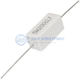 Резистор мощный постоянный RX27-1, 200 Ом, 5 Вт, допуск 5%, серия SQP5 фото Резистор мощный постоянный RX27-1, 200 Ом, 5 Вт, допуск 5%, серия SQP5