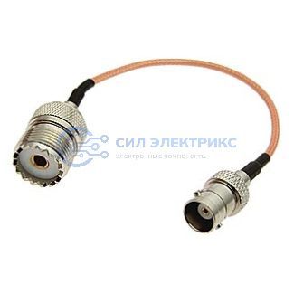 фото Высокочастотный разъем UHF-J/BNC-J RG316 15cm
