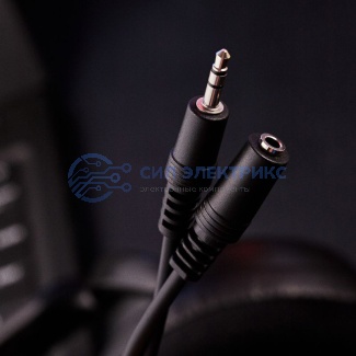 фото Шнур Стерео 3,5мм гнездо - Стерео 3,5мм штекер, 3м REXANT