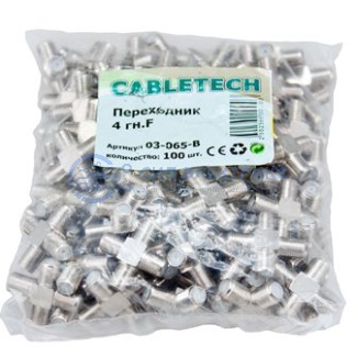 фото Переходник соединитель, x4 гнезда F PROconnect