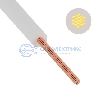 фото Провод ПуГВ (ПВ-3) 10 мм² 100 м белый ГОСТ 31947-2012,ТУ 16-705. 501-2010