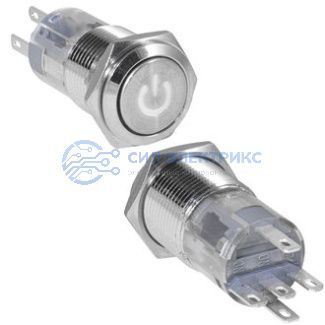 Кнопка антивандальная LAS2GQF-11ZDT/w/N on-on фото Кнопка антивандальная LAS2GQF-11ZDT/w/N on-on