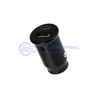 Автозарядка в прикуриватель REXANT АЗУ USB-A+USB-C, 2.4 A черная фото Автозарядка в прикуриватель REXANT АЗУ USB-A+USB-C, 2.4 A черная