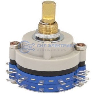 фото Галетный переключатель RCL371-2-2-8, 8 позиций, номинальное напряжение 250 В, ток 10 А