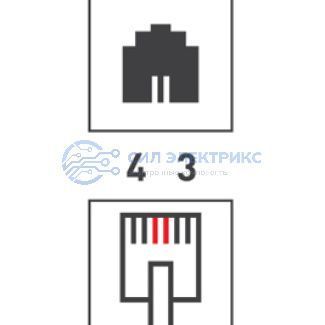 фото Розетка телефонная внешняя, 1 порт UTP, RJ-11 (6P2C), CAT 3 PROconnect