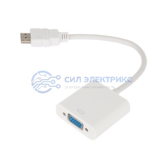 Переходник штекер HDMI - гнездо VGA, провод REXANT фото Переходник штекер HDMI - гнездо VGA, провод REXANT