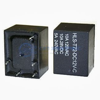 фото Реле T72 12VDC (843) 10A, 12VDC, 10A, тип контактов: переключающий (SPDT), сила удержания: 100 г, рабочая температура: -40°C до +85°C