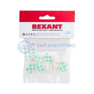фото Площадка самоклеящаяся c клипсой под шлейф REXANT (ПКШ) 20х14 мм, упаковка 10 шт.