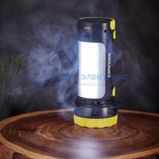 фото Фонарь Forpost LED, USB-зарядка устройств, с солнечной панелью, основным и боковым светом, 5 ч автономной работы REXANT
