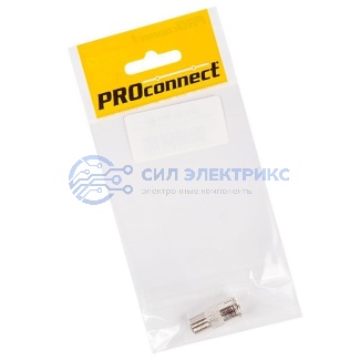 фото Переходник антенный, (гнездо F - гнездо TV), с кольцом (1шт.) (пакет) PROconnect