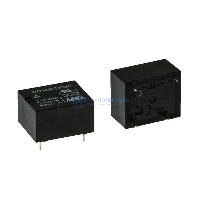 Реле NT77-A-S-12-DC24V FORWARD, 24VDC, 10A, тип контактов: переключающий (SPDT), сила удержания: 100 г, рабочая температура: -40°C до +85°C фото Реле NT77-A-S-12-DC24V FORWARD, 24VDC, 10A, тип контактов: переключающий (SPDT), сила удержания: 100 г, рабочая температура: -40°C до +85°C