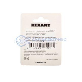 Выключатель для настенного светильника, silver 1шт (БЛИСТЕР F) REXANT фото Выключатель для настенного светильника, silver 1шт (БЛИСТЕР F) REXANT