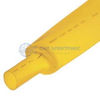 фото Трубка термоусаживаемая ТУТ нг 35,0/17,5мм, желтая, упаковка 10 шт. по 1м REXANT