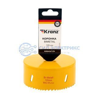 Коронка Bimetal 105 мм Kranz фото Коронка Bimetal 105 мм Kranz
