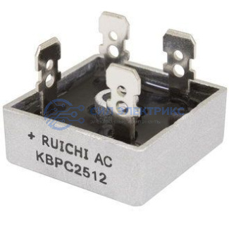 Диодный мост KBPC2512, 25 А, 1200 В, однофазный, корпус BR2512 фото Диодный мост KBPC2512, 25 А, 1200 В, однофазный, корпус BR2512