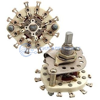 фото Переключатель ПГК 2П4Н, 2 позиции, номинальное напряжение 250 В, ток 5 А