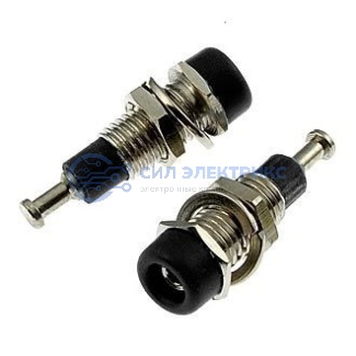Штекер (гнездо, клемма) Z008 2mm panel jack BLACK фото Штекер (гнездо, клемма) Z008 2mm panel jack BLACK