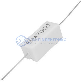 RX27-1 470 Ом 5W 5% / SQP5 фото RX27-1 470 Ом 5W 5% / SQP5