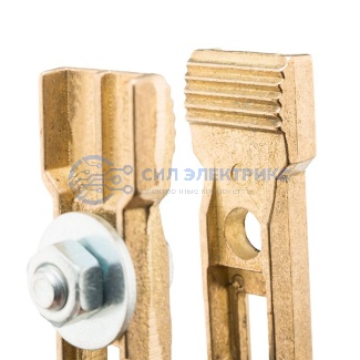 фото Зажим «крокодил» 400 А 170 мм для сварки (латунь) САТУРН Профи РОССИЯ