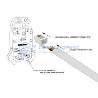 фото Разъем телефонный UTP, RJ-14 (6P4C), CAT 3 PROconnect