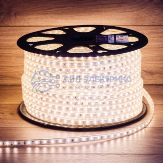 фото LED лента 220 В, 6.5x13 мм, IP67, SMD 5730, 60 LED/m, цвет свечения теплый белый, 100 м
