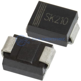 Диод Шоттки SK210, 2A, 100V, корпус DO-41 фото Диод Шоттки SK210, 2A, 100V, корпус DO-41