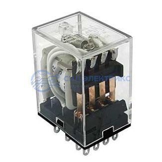 фото Реле HJQ-22F-24VDC-4Z 5A, 24VDC, 5A, тип контактов: переключающий (4PDT), сила удержания: 100 г, рабочая температура: -40°C до +85°C