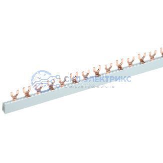 фото Шина соединительная типа FORK вилка 2Р 63 А 1 м (10 шт/уп) REXANT